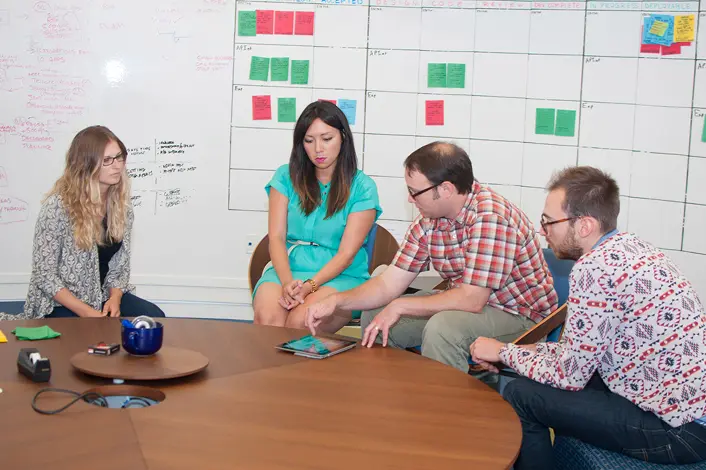 Geoff with the Emma design team